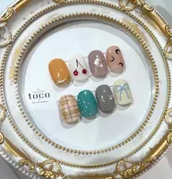 【オフなし】ワンカラー+ワンポイントアート※アートはサンプルからご選択