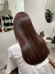 【平日18:00​〜​限定🌃⟡.·】ブリーチなしWカラー🍒⟡.·+Aujuaトリートメント🧴❁⃘*.ﾟ