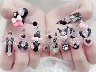 🉐(10本チップ長さ出し)パーツ付け放題15980円->12980円