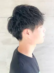 メンズカット+パーマ+眉カット+クイックスパ