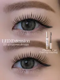 【リピーター様多数🎀🎶】LEDエクステフラットラッシュ140本保証 2本付