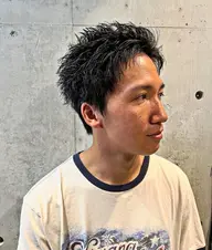 カットなしピンパーマ