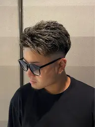 ✨ホワイトメッシュ+パーマ+メンズカット✨