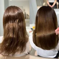 ブリーチ毛の方の縮毛矯正👱♀️+カット