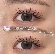 バッチリ👀束感まつ毛🇰🇷🪽フラットラッシュ120本✨【オフなし】