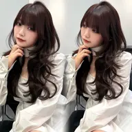 【🤍期間限定🤍】たっぷり動きの出る🤍レイヤーカット+大人っぽな艶感カラー🤍+コテ巻き仕上げ