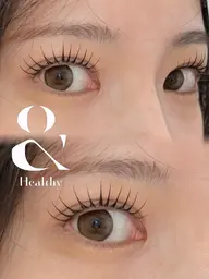 【ミニモ限定価格】&Healthy 80〜100本(エクステ×まつげパーマ)✔︎補足説明欄を必ず確認ください