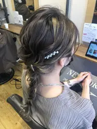 ヘアセット(結婚式、お出かけに)前髪カット+1100円