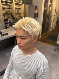 カット+ブリーチ+aujua treatment
