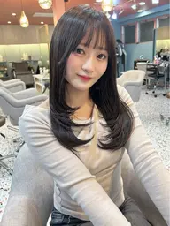 ✨平日限定クーポン✨🎀カット+透明感カラー🫧(ロング~ボブ限定)