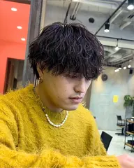 メンズカット✂️+波巻きパーマ🌀+保湿トリートメント