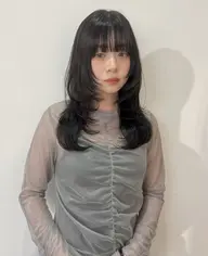 【U25盛れる暗髪カラー🖤🎀】就活、実習、面接カラーにオススメ✨/ツヤ髪/重たく見えない暗髪に仕上げます👧🏻🌙