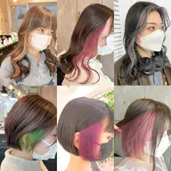 ✨ブリーチ1回目無料✨メンテカット✂︎➕インナーカラー➕保湿トリートメント➕コテ巻き💚#韓国風#くびれヘア#ハイトーン