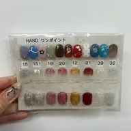 🐰【Hand】ジェルオフ有　ワンカラーorラメ1色orラメグラにワンポイント
