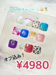 summer☀️選べる親指アート(オフ込み‼️)
