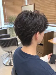 「ミニモ当日限定💎」メンズカット+フェザーパーマ+2stepトリートメント