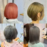 ミニモ限定‼️【ハイトーンお任せください✨】カット+ケアブリーチリタッチ+全体カラー