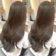 【カット・カラーモデル】♡顔まわりから可愛い♡ロングレイヤー🌀🩵+透明感カラー+うる艶トリートメント🫧