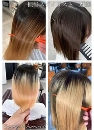 【✨ブリーチ毛ハイダメージ毛向け✨】ブリーチ毛縮毛矯正+カット+髪質改善Tr¥25850→¥24420