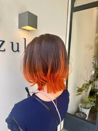 ⭐️カット+グラデーションカラー⭐️1ブリーチなので、できる色に限りがあります。ご相談ください。*ご新規様、再来〇*