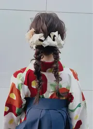 卒業式ヘアセット