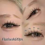 🦋フラットラッシュ120本オフ有🦋マツエク/まつエク/まつげエクステ/浦和