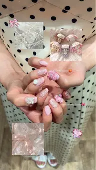 《オフ込み》デザインネイル🎀パラジェル使用🫧 持ち込みデザインOK◎✨️