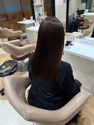暗染め艶髪韓国風カラー