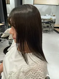 ✧*｡minimo限定✧*｡【前髪縮毛矯正+カット+カラー+ 𝐒𝐎𝐍𝐐 3step treatment】