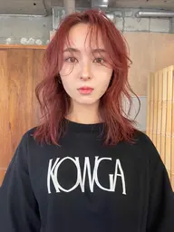 cut Wcolor【ブリーチなしのダブルカラー】+2step treatment