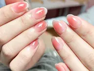 自爪☆チ一クxマグネットフレンチネイル ¥6000