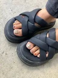 フット🦶持ち込みアート6本ネイル