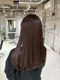 カット+髪質改善コスメストレート⚠️約3時間半+トリートメント