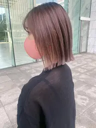 ブリーチなしWカラー (透け感)(痛み軽減)