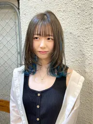 お洒落提案🚨ご来店1年間有効🚨ブリーチ込み✨【似合わせカット+インナーカラー+全体カラー+トリートメント】韓国ヘア