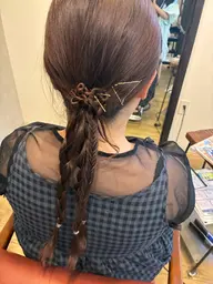 プチアレンジ😊¥1500でできます。ラフなアレンジ😊ちょっとお出かけ前にもオススメ😊