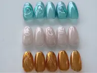 《hand》*TOMOKO限定*うるオーロラアートネイル◎色替えOK◎