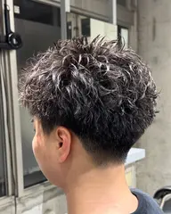 【男子ウケ抜群】メンズカット+ピンパーマ