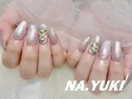 🌸大人気マグネットワンカラー+2個大きいパーツ6600【初回ジェルオフ無料ケア込み】