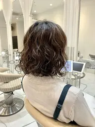 オーダーカット+ナチュラルパーマ+クイックトリートメント→¥13.200🔅