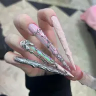 ★5XL超ロング★アート&最高級パーツつけ放題・3Dデザイン◎ ¥16,500