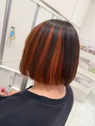 【さりげないカラーに💫】ポイントブリーチ+カラー (イヤリング、インナー)