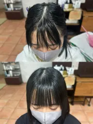 🫧浮く、割れる前髪解消🫧超話題⭐️カット+前髪クロスパーマ嬌正
