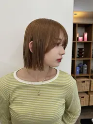 【乾かすだけで可愛い♡】小顔似合わせカット＋2stepTR⭐️ショートボブレイヤー韓国ヘアくびれ髪質改善新宿代々木