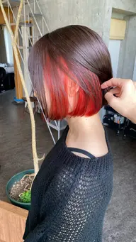 【 ミニモ限定 】cut + インナーカラー + 全体カラー+ 超音波treatment