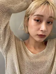 【傷みにくいケアブリーチ🧡カットも】似合わせカット&ブリーチ&カラー&“うるツヤ”トリートメント✨