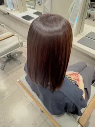 しっかりカウンセリング付き髪質改善ストレート（噂の髪ドラ使用）+顔周りカット付￥13,500