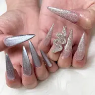 🌺💎《10本長さだし》うる艶マグネット×ワンカラー×ラメ✨カラー追加無料・ジェルオフ無料