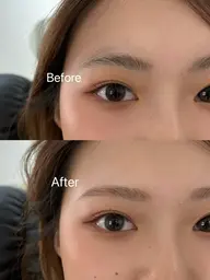 アイブロウスタイリング★【Wax脱毛】間引き、メイク込み