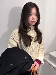 ナチュラルな透明感カラー🤍
